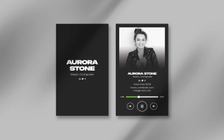 Music Artist Business Card