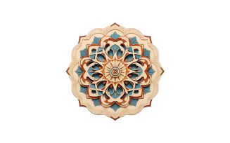 Premium mandala art png background