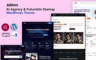 Aithm - AI Agency & Futuristic Startup WordPress Theme