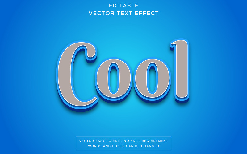 Editable Stylish Typography Text Effect Modern Cool Text Effect Editable Vector Cool Text Effects Illustration