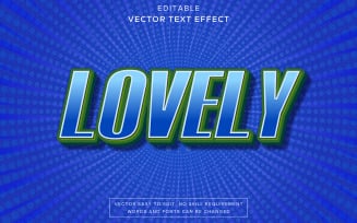 Lovely 3D Editable Vector Text Effect - Pastel Vector Typography Magic