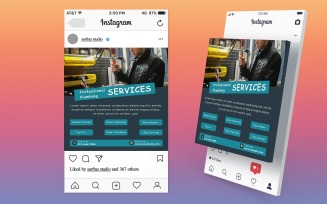 Modern Plumbing Service Social Media Post Template PSD | High Resolution Editable Design