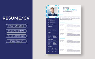 Modern resume cv template