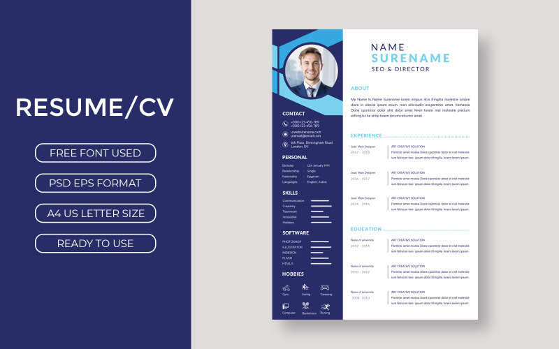 Stylish resume curriculum template Resume Template