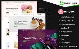 Uptown - Summer and Tea With Wine - Responsive Shopify Theme for eCommerce