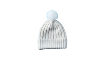 White beanie transparent background