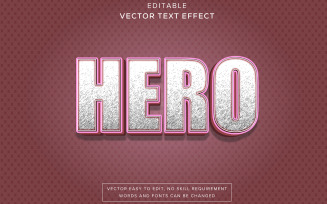 Zero 3D Editable Vector Text Effect for Bold - 3D Editable Text Style Modern 3D Typography