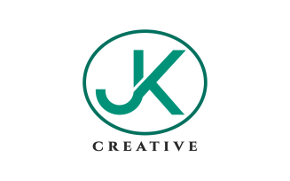 JK Letter Creative Design Logo Template