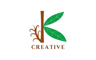 K Letter Custom Design Logo Template