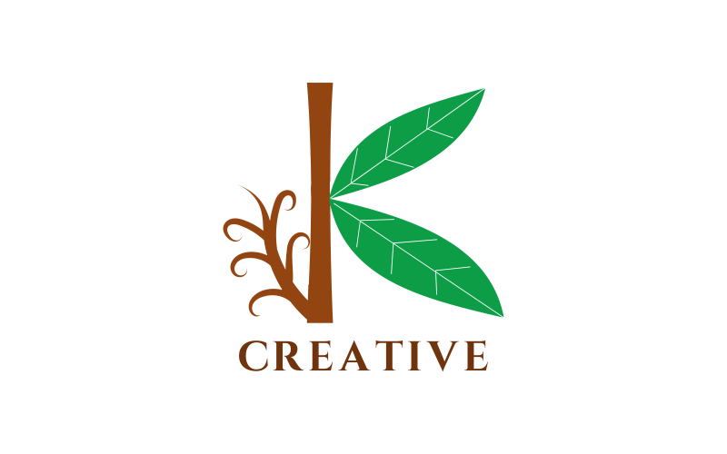 K Letter Custom Design Logo Template