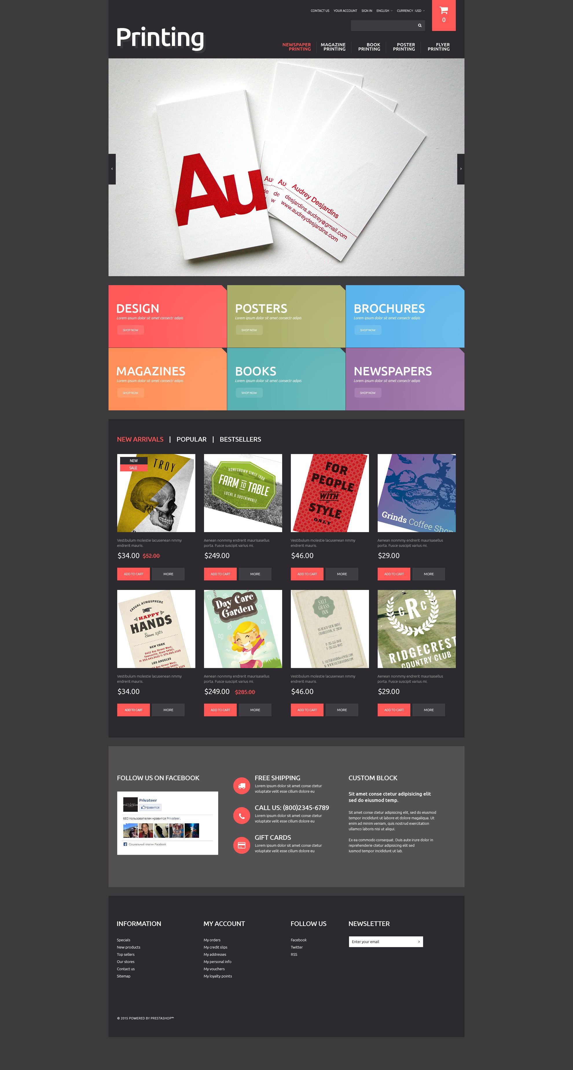 Printing Company Website Template : Free download the biggest