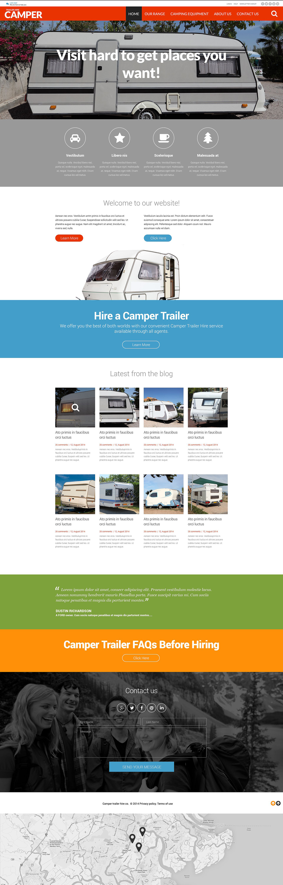 Camping Responsive Website Template New Screenshots BIG
