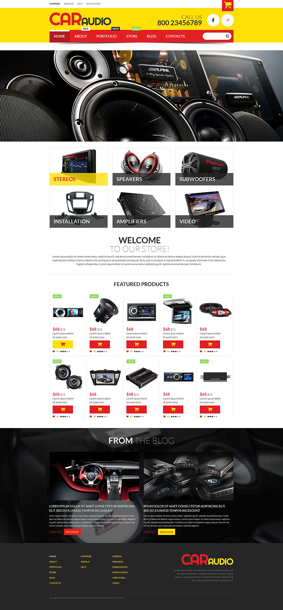 Car Audio  Video Equipment WooCommerce Theme New Screenshots BIG