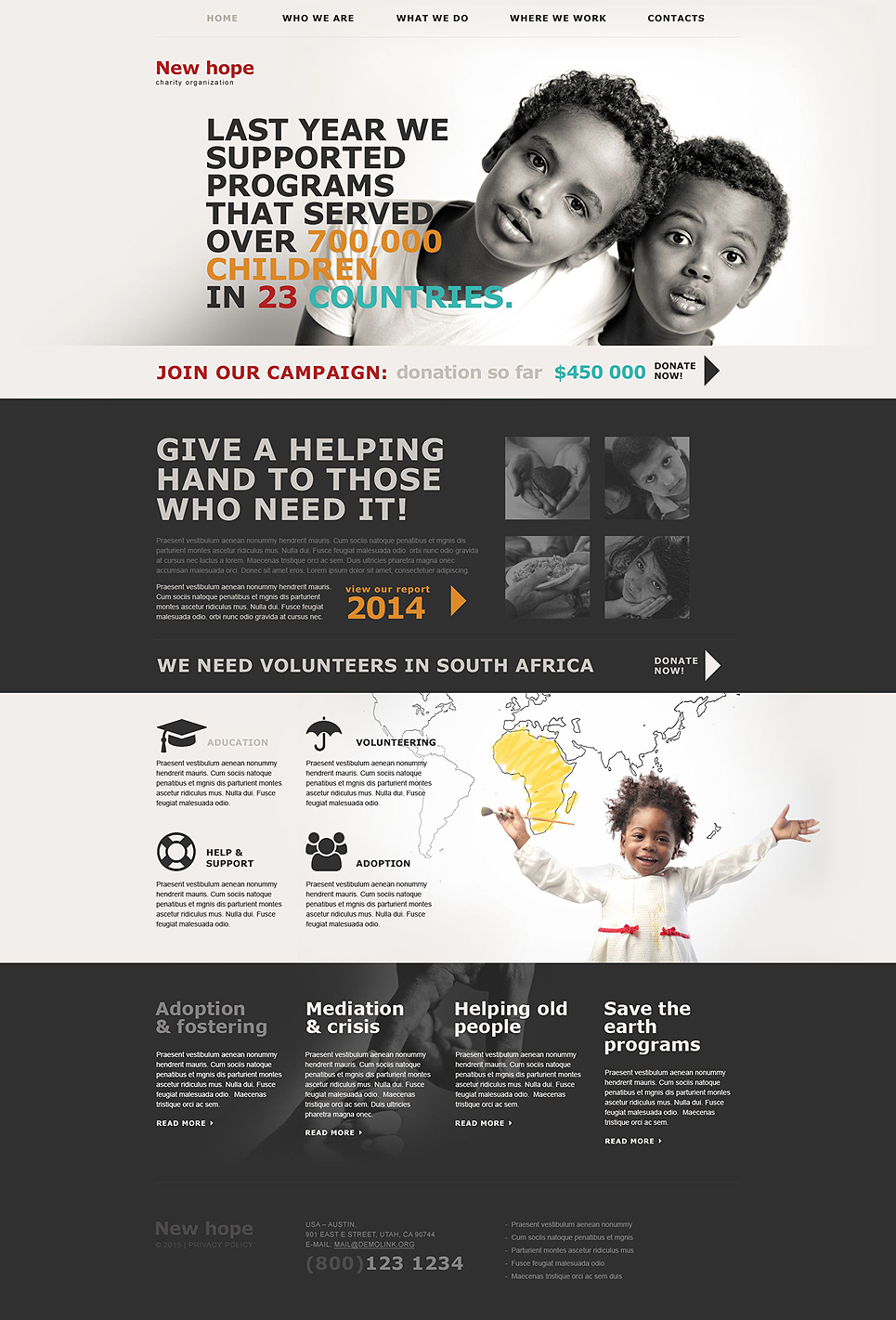 Charity Muse Template New Screenshots BIG