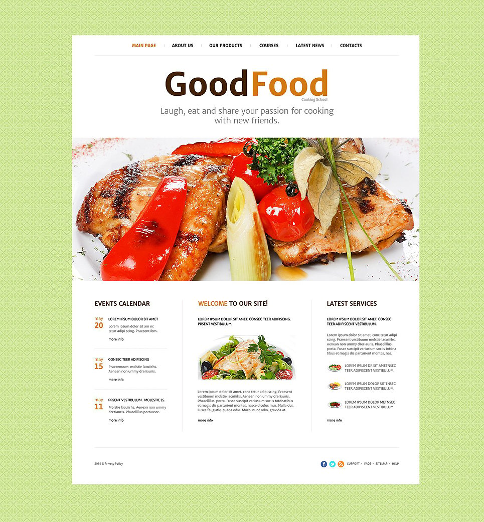 Cooking Website Template