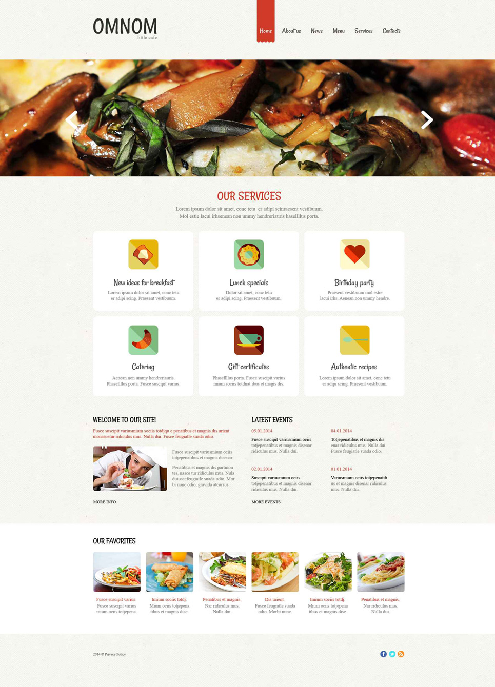 European Restaurant Responsive Drupal Template New Screenshots BIG