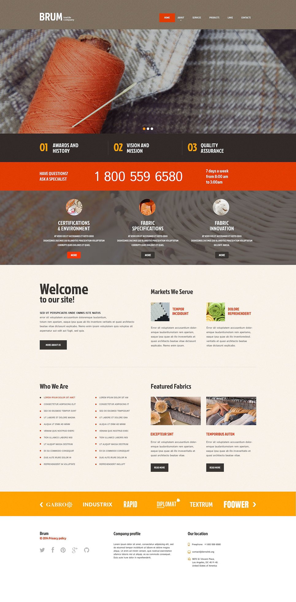 Industrial Responsive WordPress Theme New Screenshots BIG