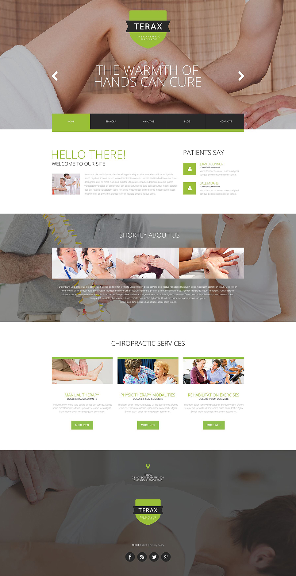Massage Therapy Website Template 52523