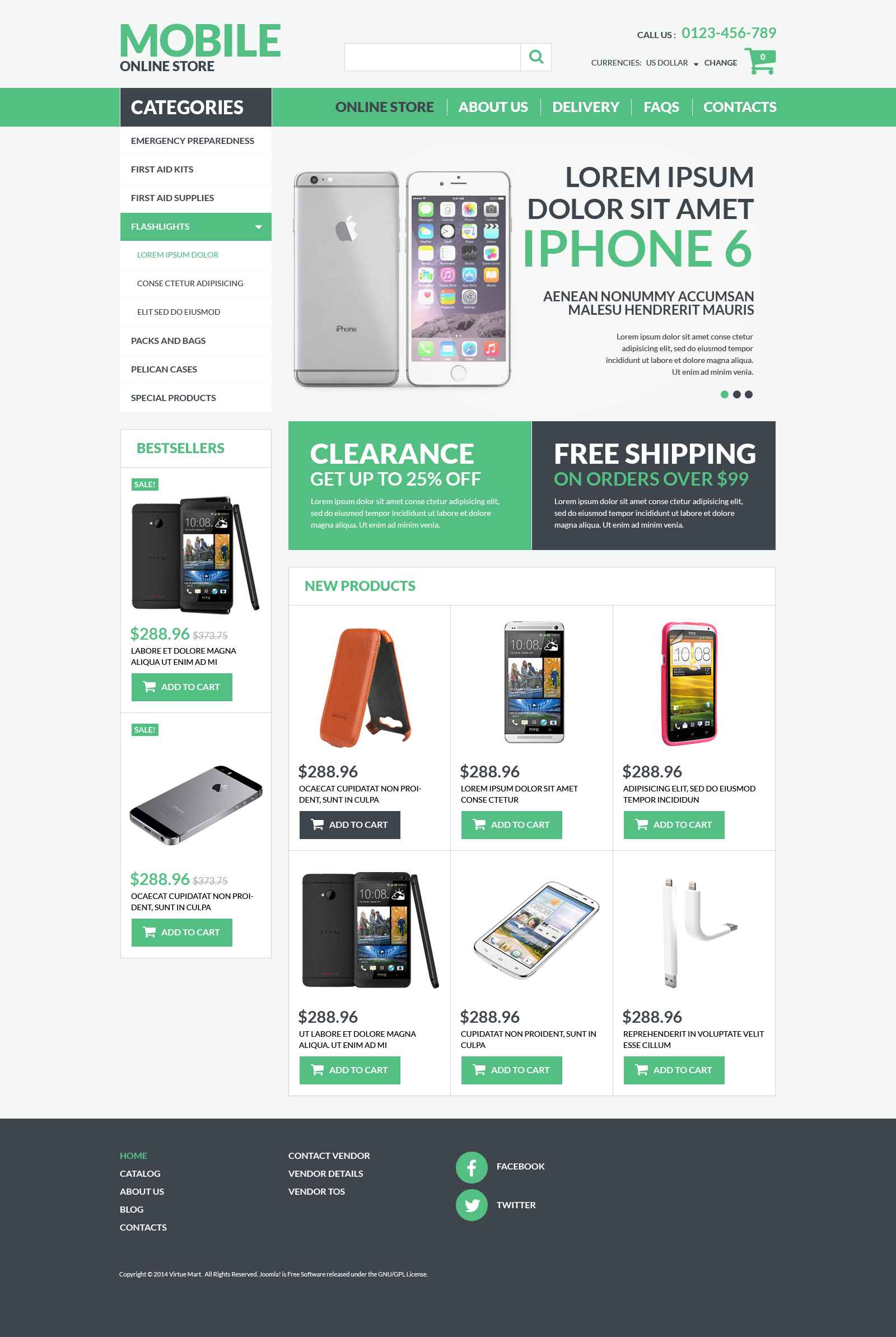 Mobile Electronics VirtueMart sablon 52588