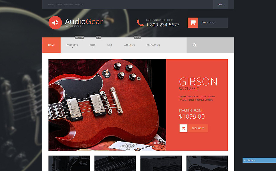 Musical Instruments Shopify Theme #52599