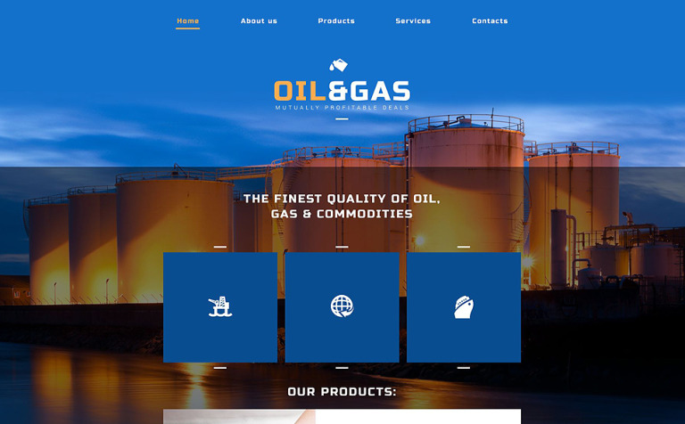oil gas company website template #52502 oil gas company website template #52502, Presentation templates
