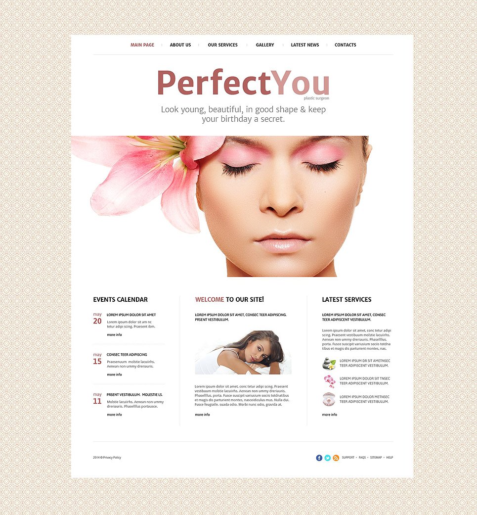 Plastic Surgeon Website Template New Screenshots BIG