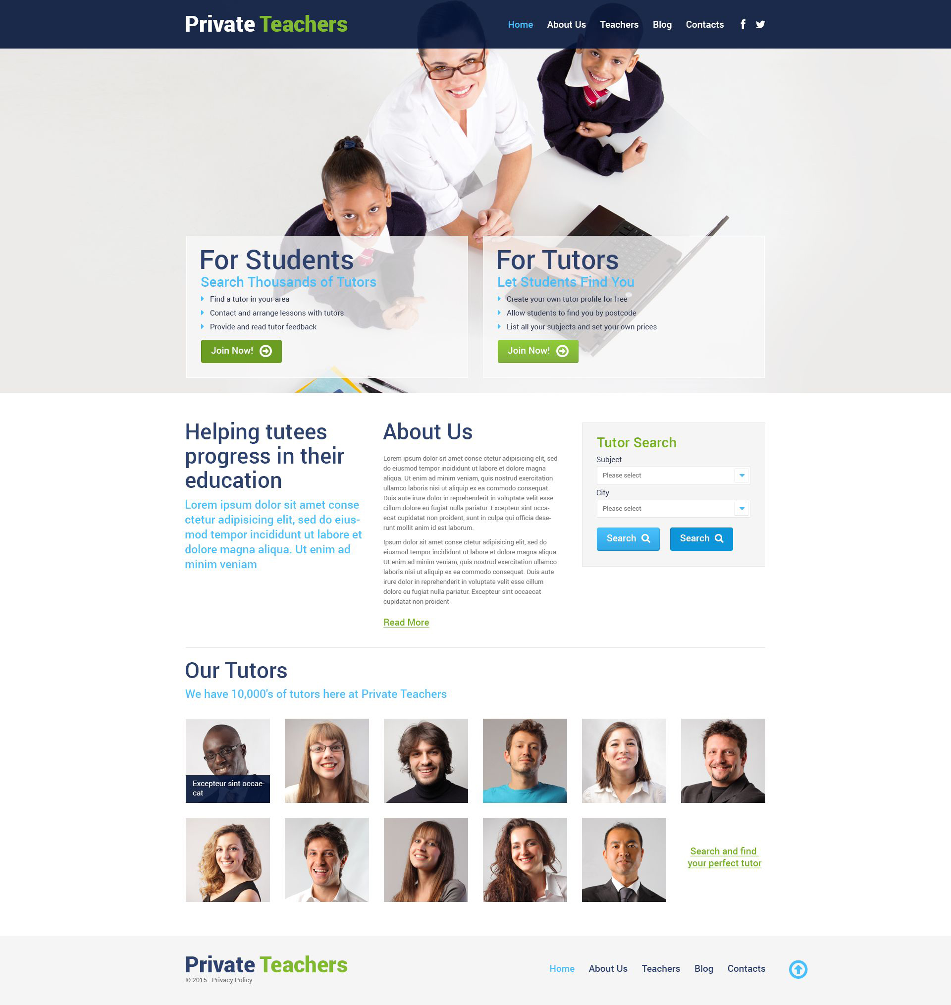 education services wordpress theme