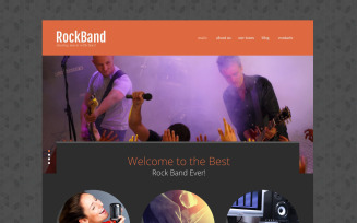 Rock Band Website Template