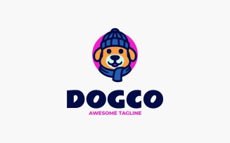 Dog Mascot Logo Design Template 301
