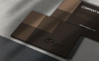 Elegant Brown Business Card Template for Professionals