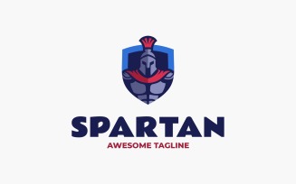 Spartan Warrior Mascot Logo design