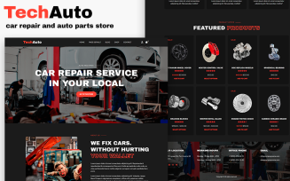 TechAuto - Car Repair and Auto Parts Store Woocommerce Theme