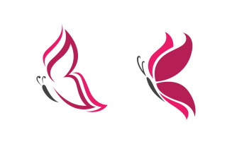 Butterfly Beauty Vector logo icon design template v.3