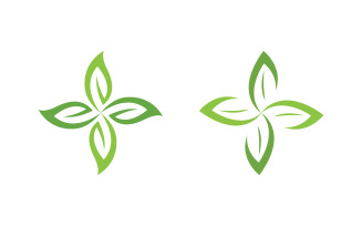 Eco Tree leaf Green nature element vector design v.4