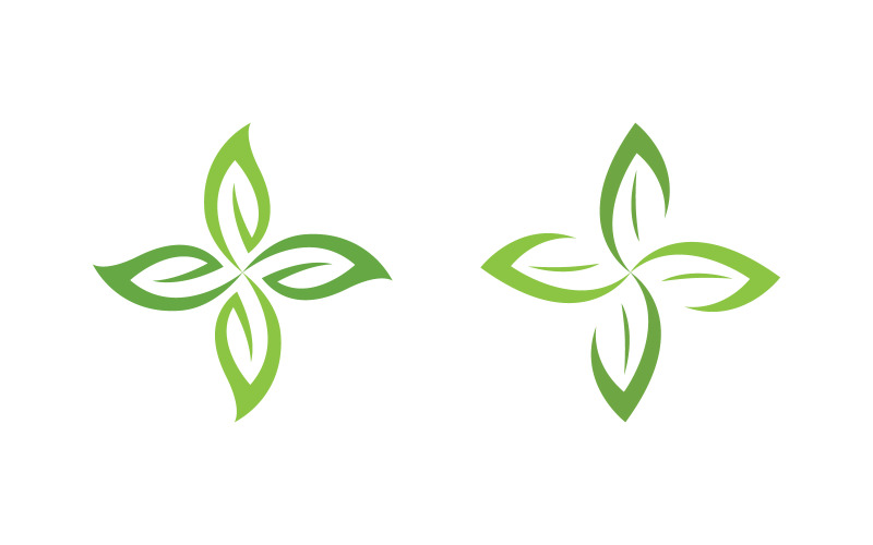 Eco Tree leaf Green nature element vector design v.4 Logo Template