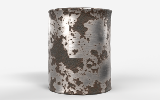 Rusted Can Object Game Ready