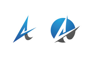 A Letter Business Concept design LogoTemplate v.105