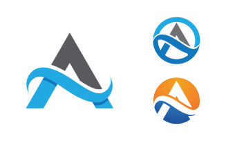 A Letter Business Concept design LogoTemplate v.106