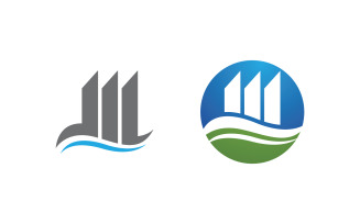 Business growth Finance concept logo illustration design v.105