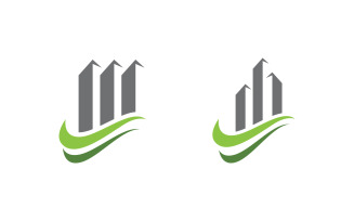 Business growth Finance concept logo illustration design v.106