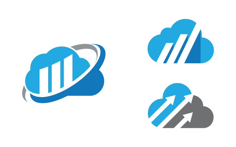 Business growth Finance concept logo illustration design v.94 Logo Template