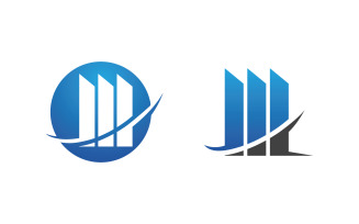 Business growth Finance concept logo illustration design v.97