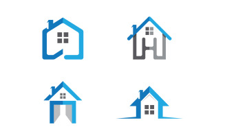 House Property concept icon logo template v.129