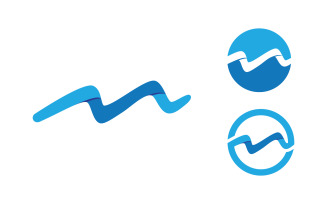 Water wave liquid vector Logo illustration design V1.206