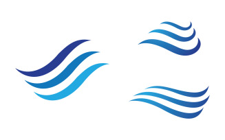 Water wave liquid vector Logo illustration design V1.211