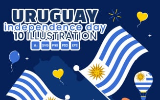 10 Uruguay Independence Day Illustration