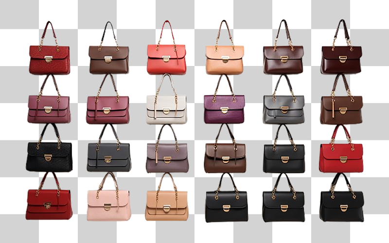 Multi ladies bag png background Background