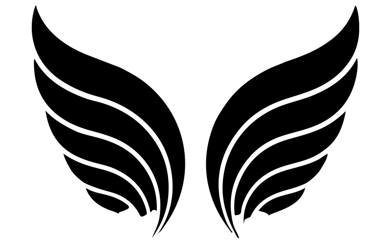 A bird wings vector art illustration Illustration