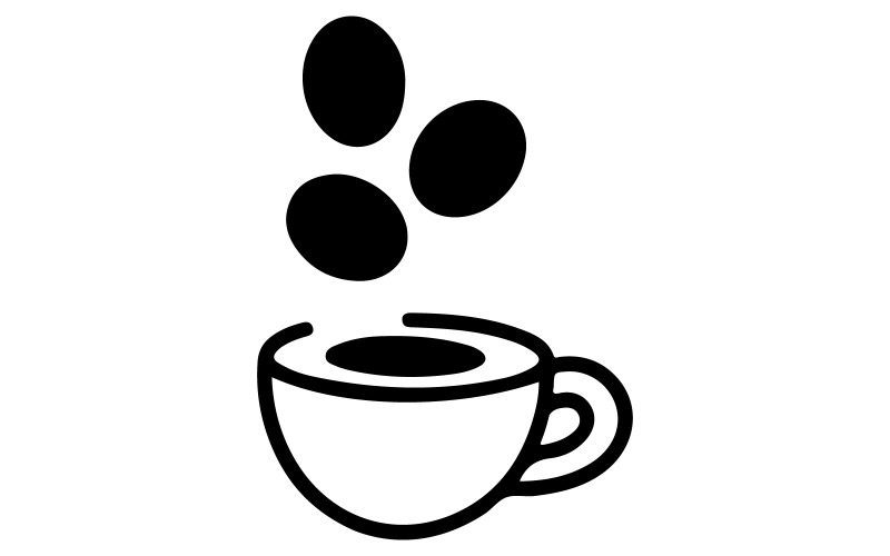 A minimalist logo design a coffee cup Illustration