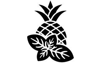 A minimalist logo illustration pineapple